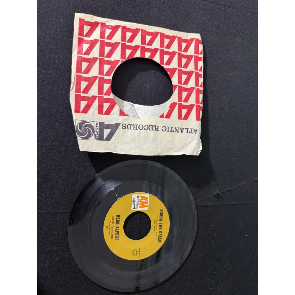 Herb Alpert Tijuana‎ Brass 7" Vinyl 45 RPM Yellow Zorba The Greek Tijuana Taxi